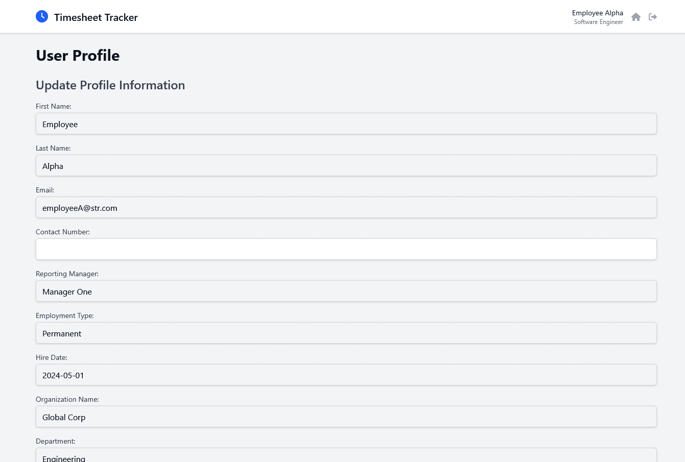 Profile Page: Easily manage your personal information with our user-friendly profile page. Update your contact details, change your password, and ensure your information is always accurate.